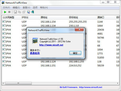 網絡監測工具 NetworkTrafficView 1.55 綠色漢化版評測與使用指南